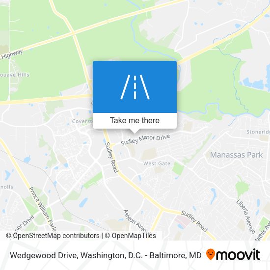 Mapa de Wedgewood Drive
