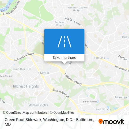 Green Roof Sidewalk map