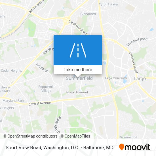 Mapa de Sport View Road