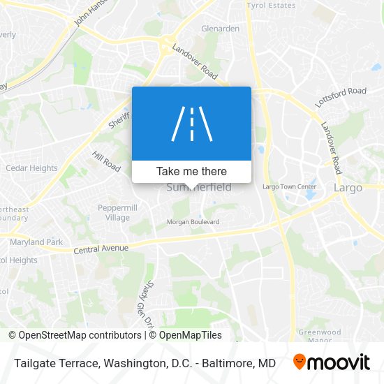 Mapa de Tailgate Terrace