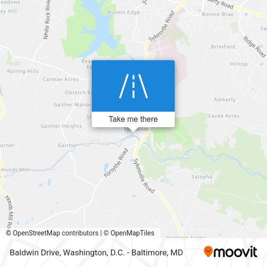 Baldwin Drive map