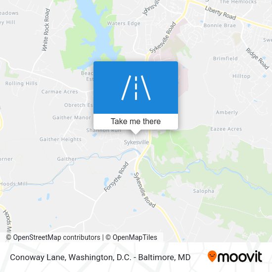 Conoway Lane map
