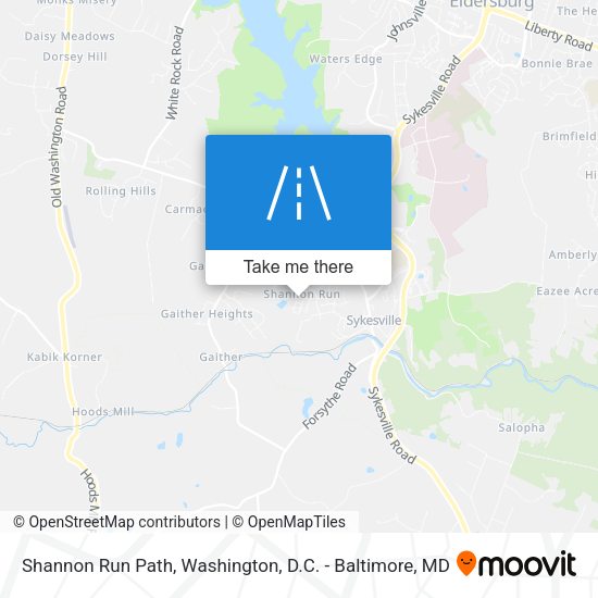 Shannon Run Path map