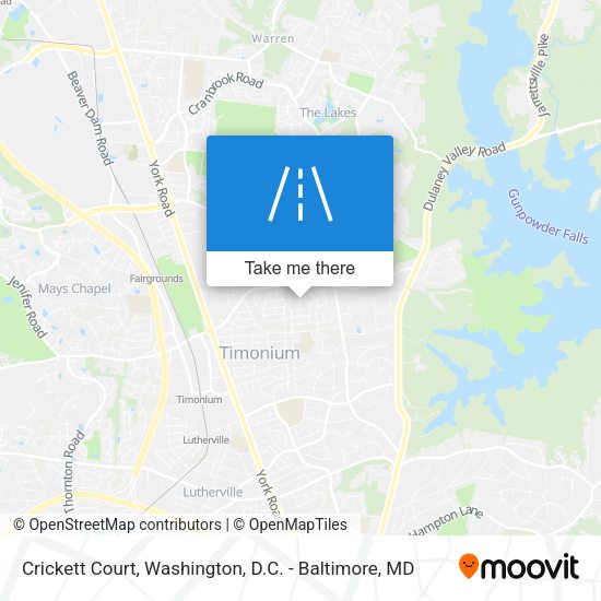 Crickett Court map