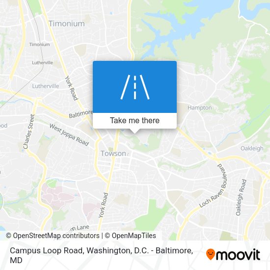 Campus Loop Road map