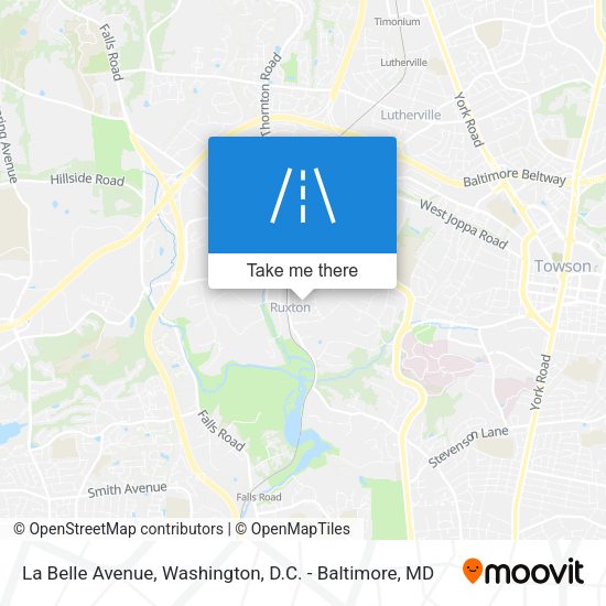 La Belle Avenue map