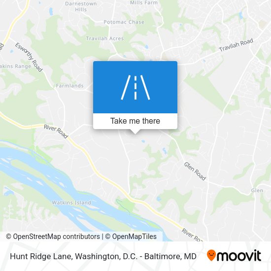 Hunt Ridge Lane map