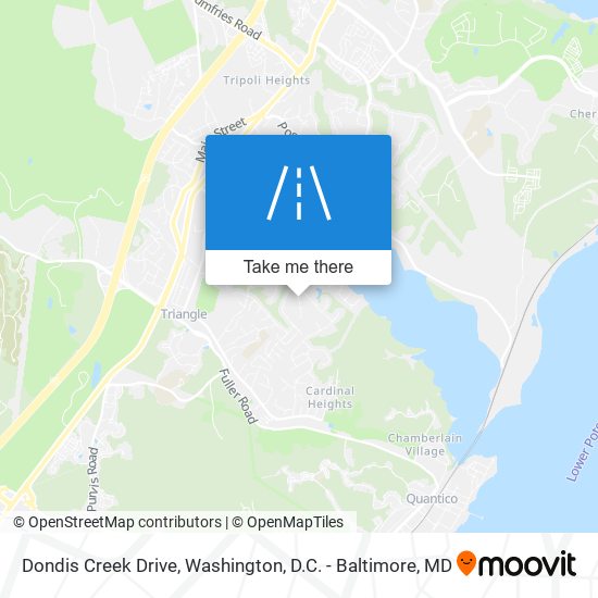 Dondis Creek Drive map