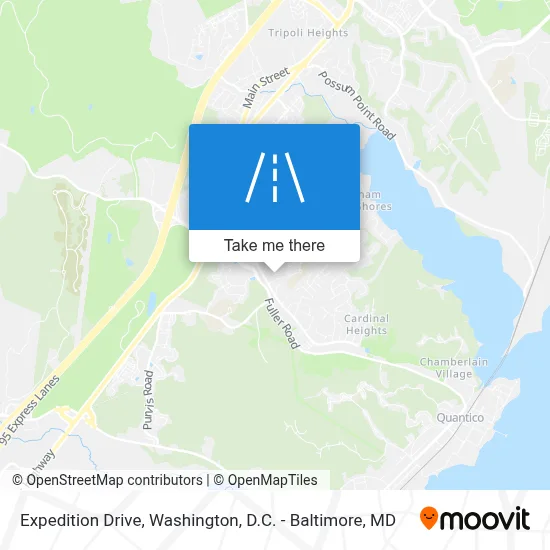 Expedition Drive map