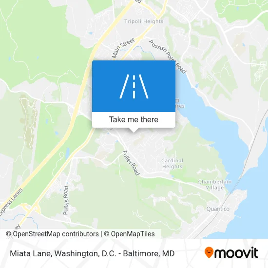 Miata Lane map