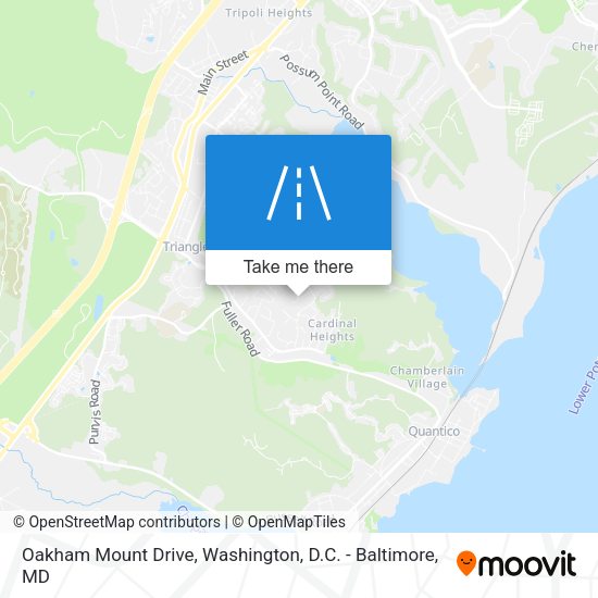Mapa de Oakham Mount Drive