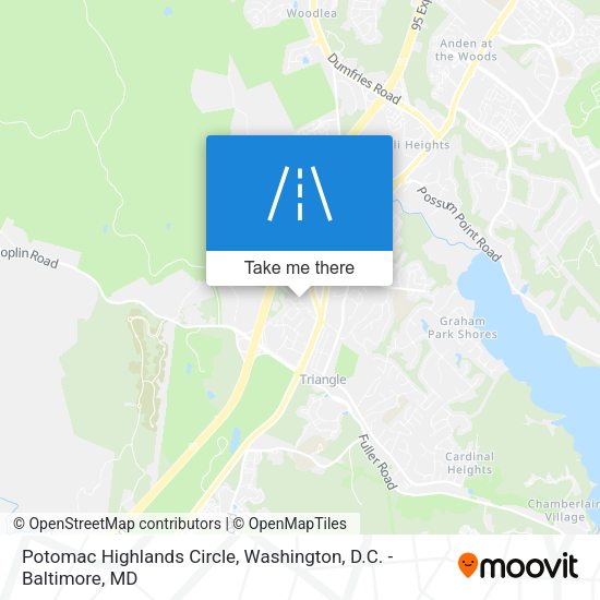 Mapa de Potomac Highlands Circle