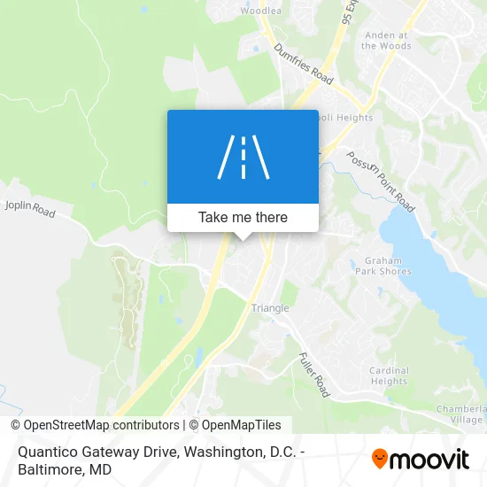 Quantico Gateway Drive map