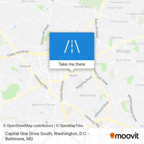Capital One Drive South map