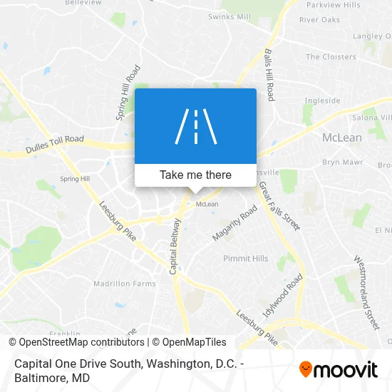 Capital One Drive South map