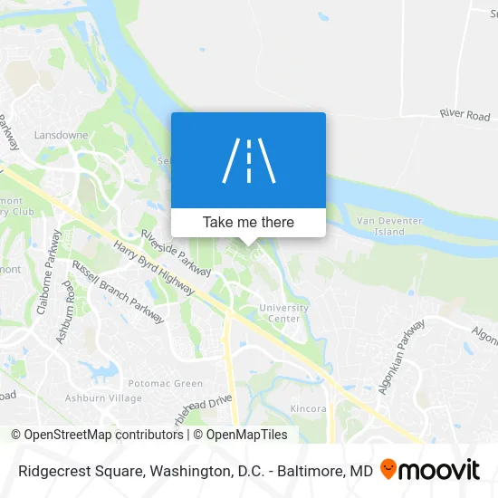 Ridgecrest Square map