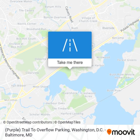 Mapa de (Purple) Trail To Overflow Parking