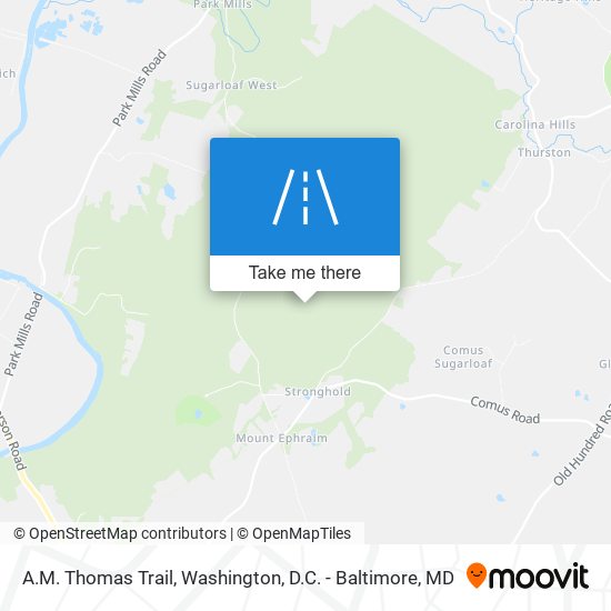 A.M. Thomas Trail map