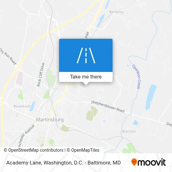 Academy Lane map