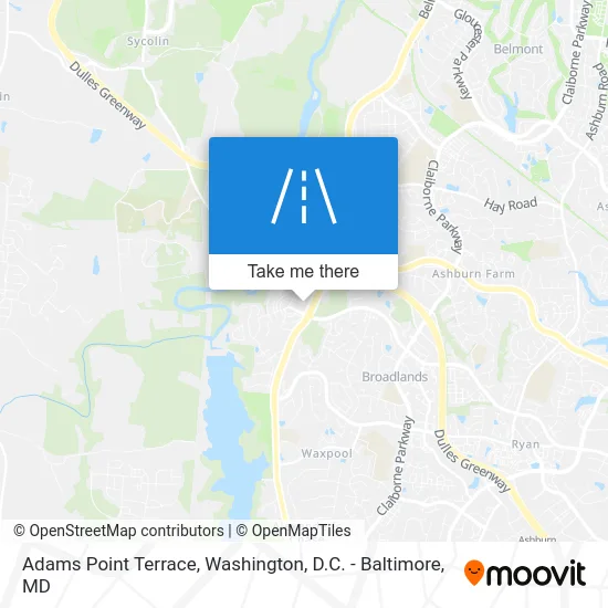 Adams Point Terrace map