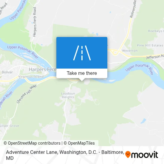 Adventure Center Lane map