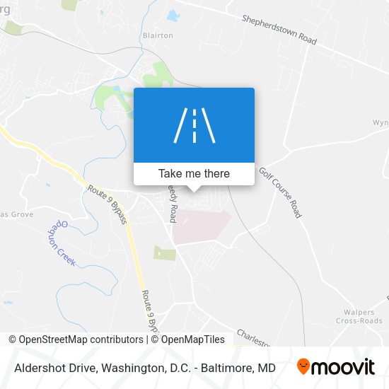 Aldershot Drive map