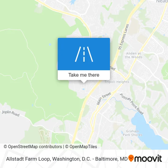 Allstadt Farm Loop map