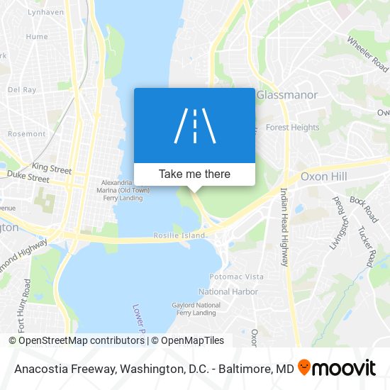 Anacostia Freeway map