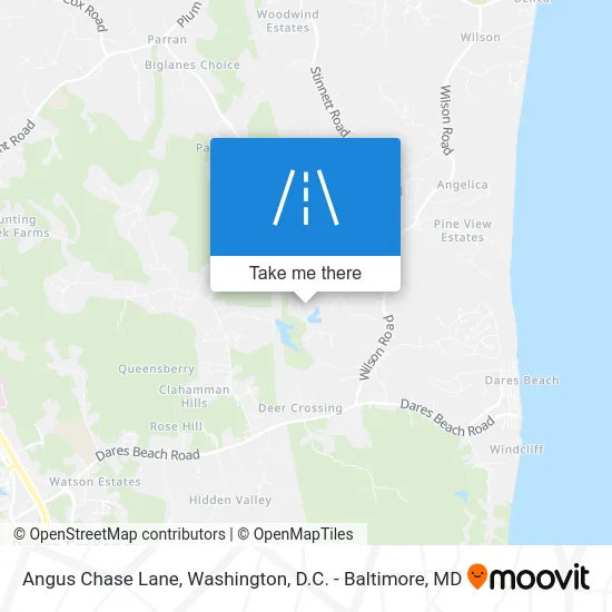 Angus Chase Lane map