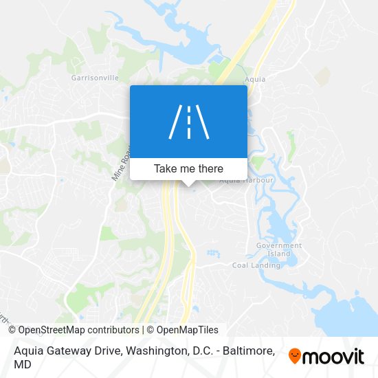 Aquia Gateway Drive map