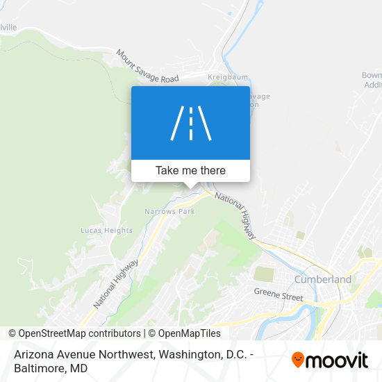 Mapa de Arizona Avenue Northwest
