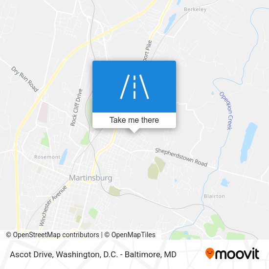 Ascot Drive map