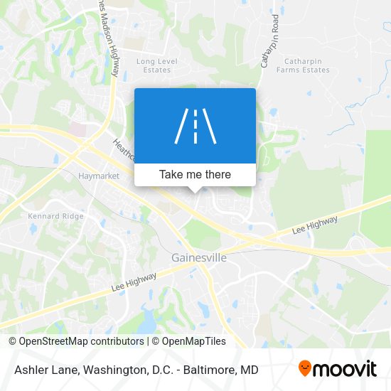 Ashler Lane map