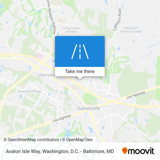 Avalon Isle Way map