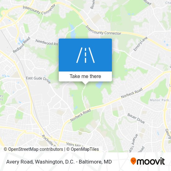 Mapa de Avery Road