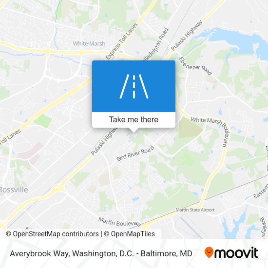 Averybrook Way map
