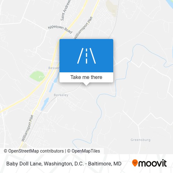 Baby Doll Lane map