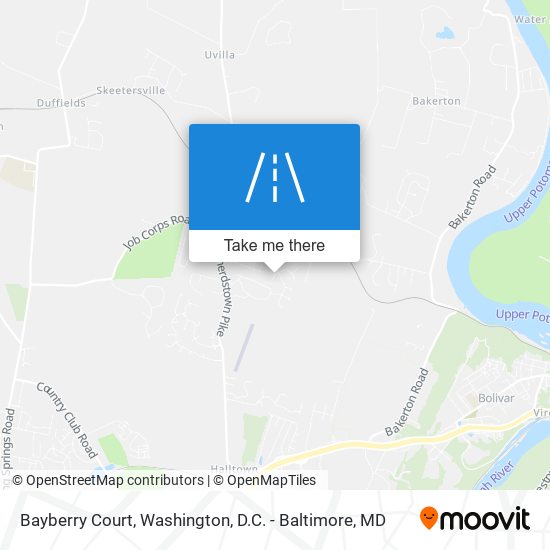 Bayberry Court map