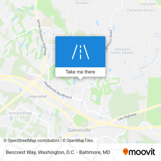 Bencrest Way map