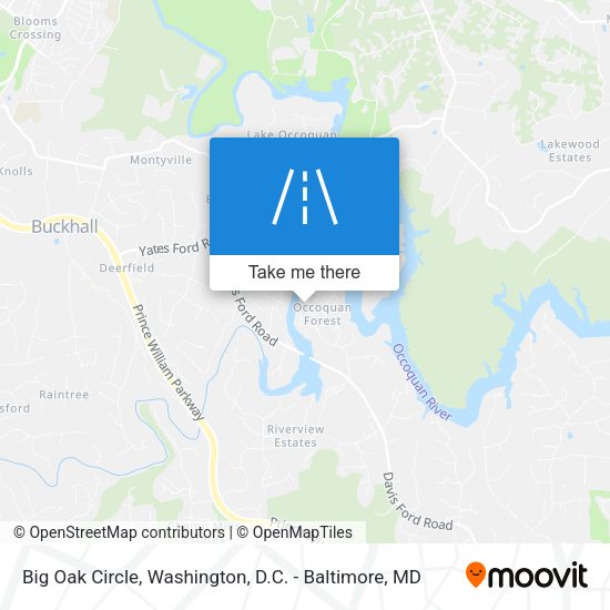 Big Oak Circle map