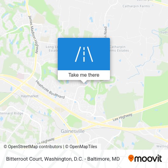 Mapa de Bitterroot Court