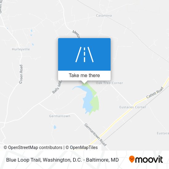 Blue Loop Trail map