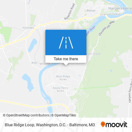 Blue Ridge Loop map