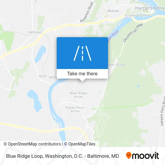 Blue Ridge Loop map