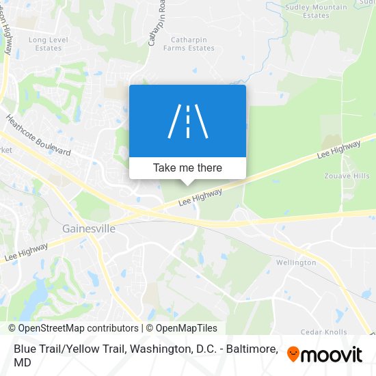 Mapa de Blue Trail/Yellow Trail