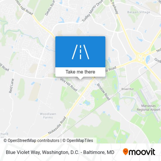 Blue Violet Way map