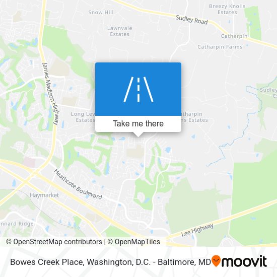 Mapa de Bowes Creek Place