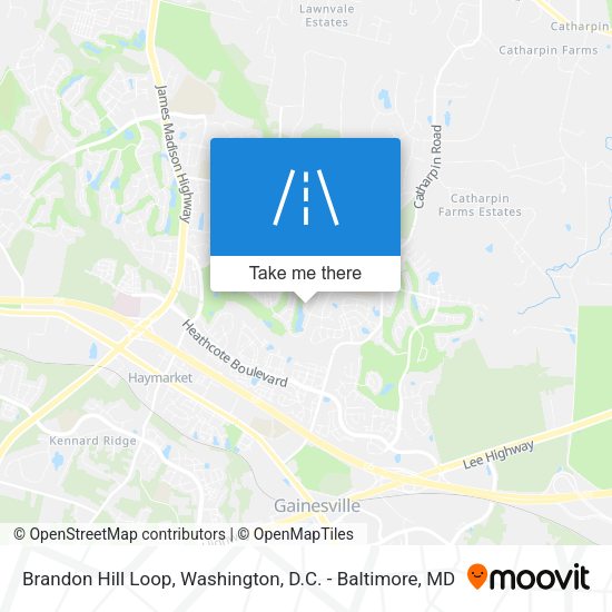 Brandon Hill Loop map