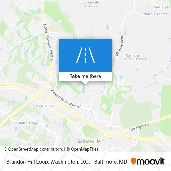 Brandon Hill Loop map