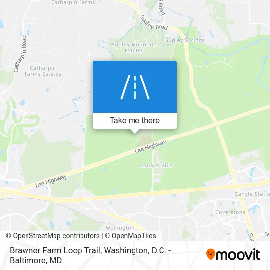 Brawner Farm Loop Trail map